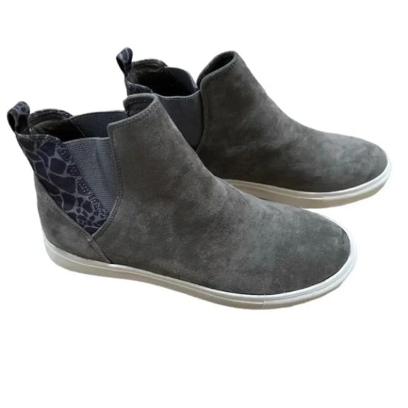 Very G Women’s Gray and Black Leopard Ankle Bootie Shoes Sz 11 NWOT - Picture 1 of 9